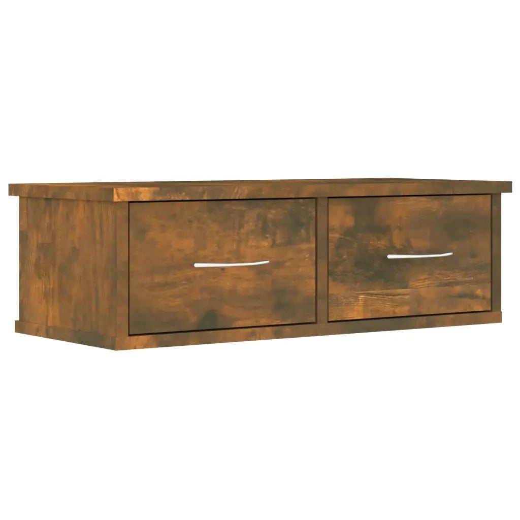 Armadietto Parete Rovere Fumo 60x26x18,5cm Legno Ingegnerizzato 815078