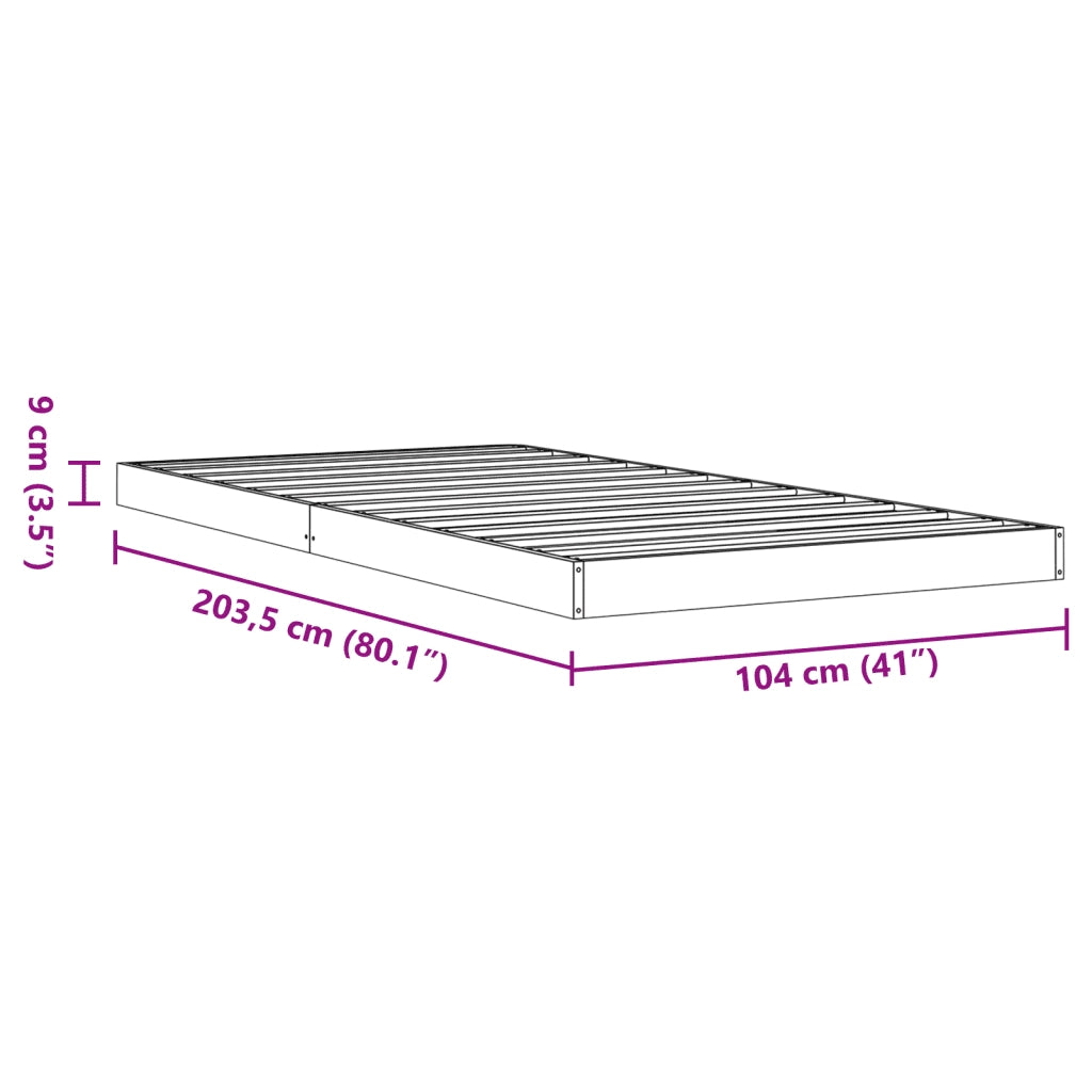Giroletto Marrone Cera 100x200 cm in Legno Massello di Pino