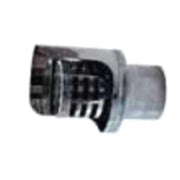 CAPPELLO ORIZZONTALE FINALE A GRIGLIA INOX diam 80 spess 0,58 STUFE A PELLET - UNIVERSALE