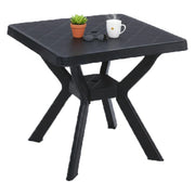 Normandy, Tavolo da Esterno 4 Posti Made in Italy, 79x79x72h cm Nero Antracite