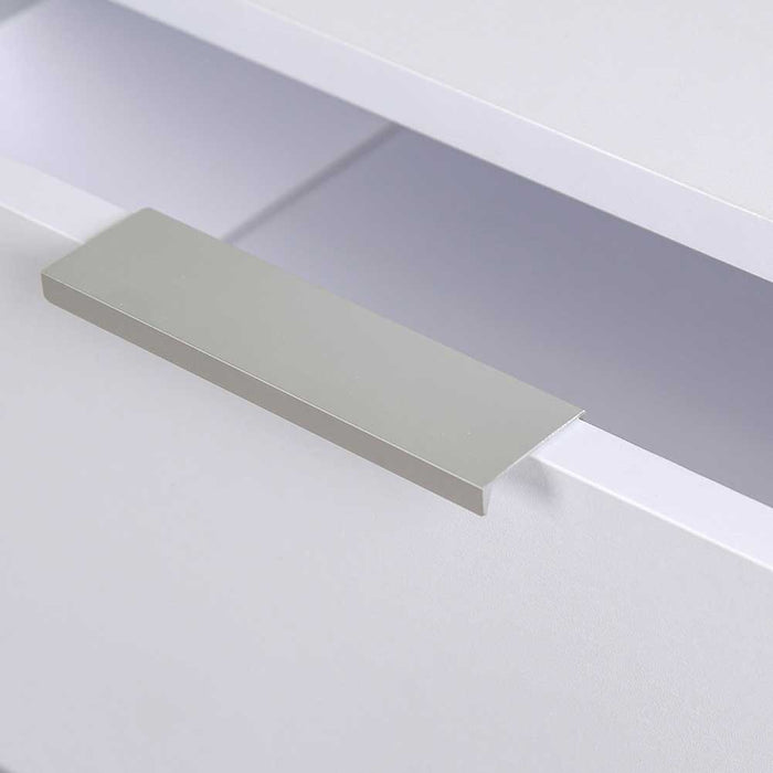 Comodino Mobiletto Cassettiera 3 Cassetti Design Moderno in legno MDF Bianco