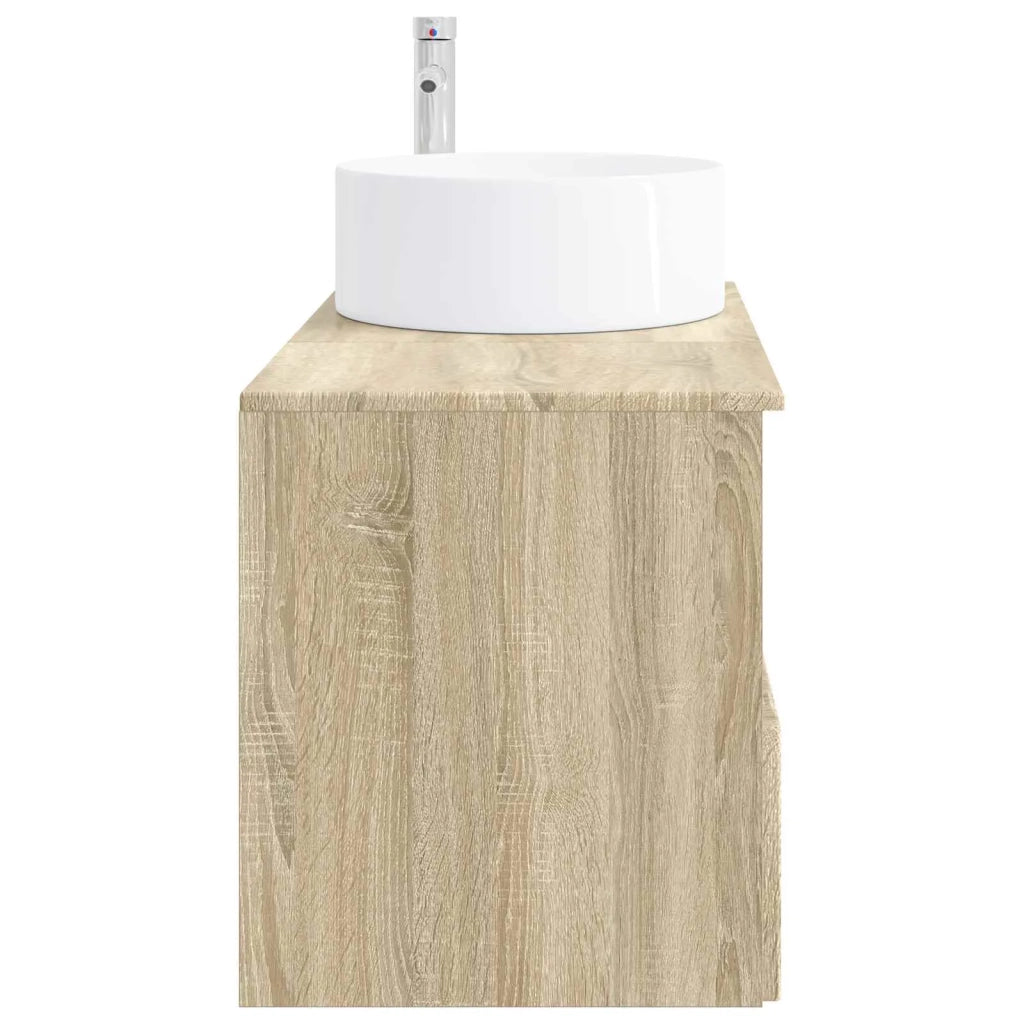 Set di mobili per il bagno 2 pz Rovere Sonoma 3404106