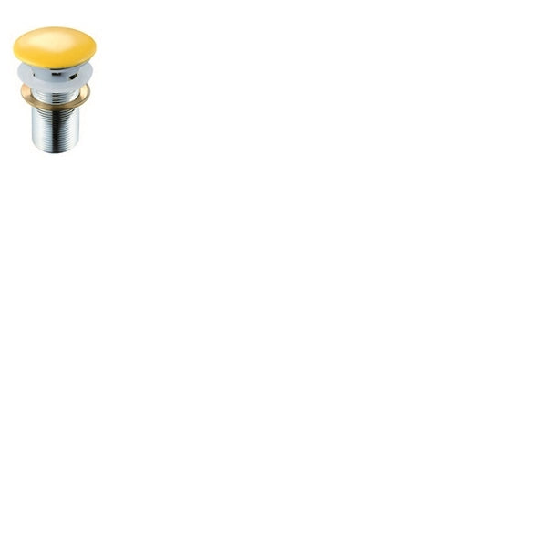 Piletta lavabo click-clack senza troppopieno FANCY Giallo