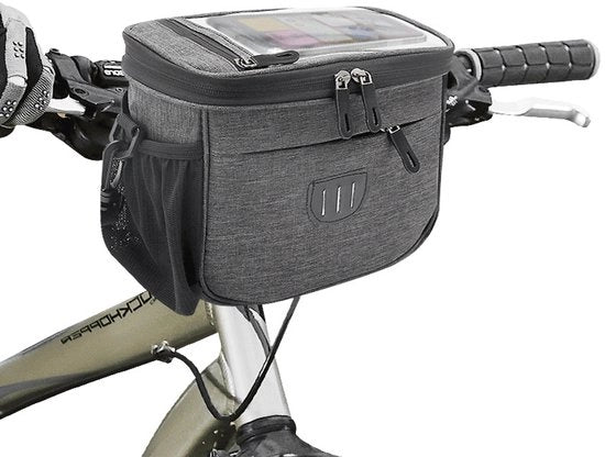 Borsa per bicicletta - manubrio per bicicletta - per Motociclo, Mountain bike e scooter - Rimovibile - con materiale riflettente - con impermeabile (22x17x11cm)