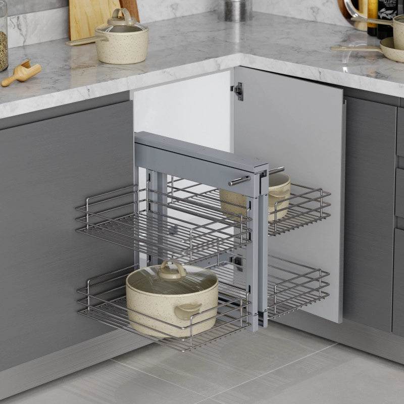 Titane Portacoltelli da cucina, Acciaio e Tecnoplastica, Grigio Antracite