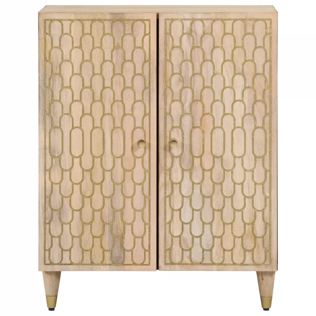 Credenza | Madia | Buffet da pranzo | Armadio da pranzo 60x33x75 cm in Legno Massello di Mango
