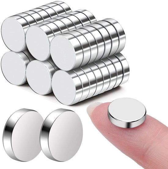 Magnetici forti 10x1mm Piccoli magneti rotondi per frigorifero Magnetici neodymium per hobby Banchi magnetici per lavagna bianca 60 pezzi