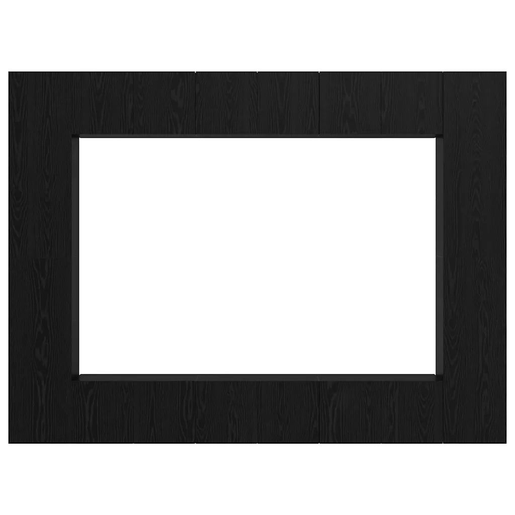 vidaXL Set mobile TV 10 pcs Rovere nero Media 30.5 x 30 x 90 cm