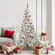 Albero di Natale Artificiale con Rami Pieghevoli Bianco 180 cm 3397484