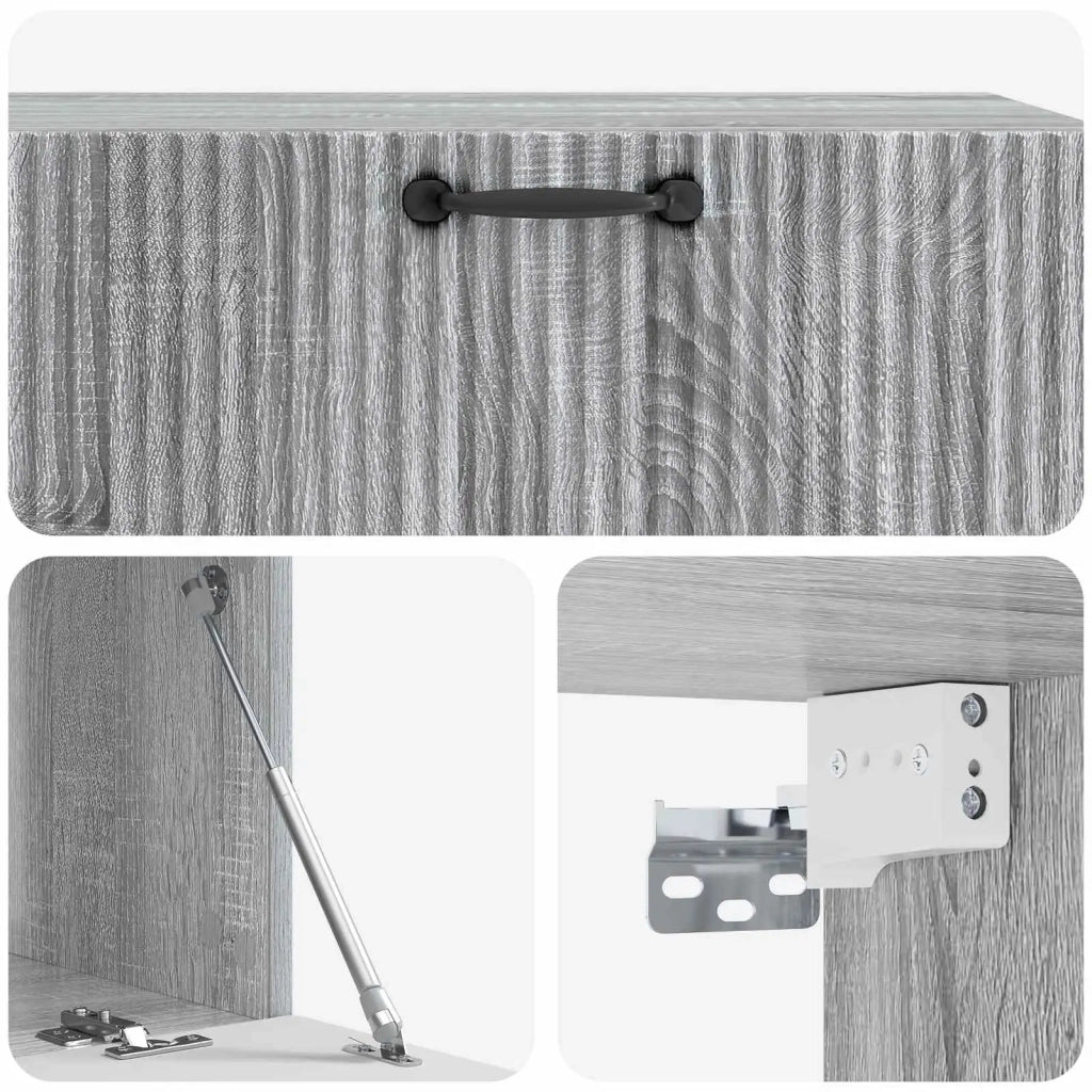 Mobile Porta TV da Muro Grigio Sonoma 98 x 41 x 30 cm 899041