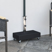 Base per ombrellone-Supporto per ombrellone Nera 45x25x8,3 cm in Granito