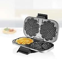 Unold 48241 piastra per waffle 2 waffle 1300 W Nero, Argento
