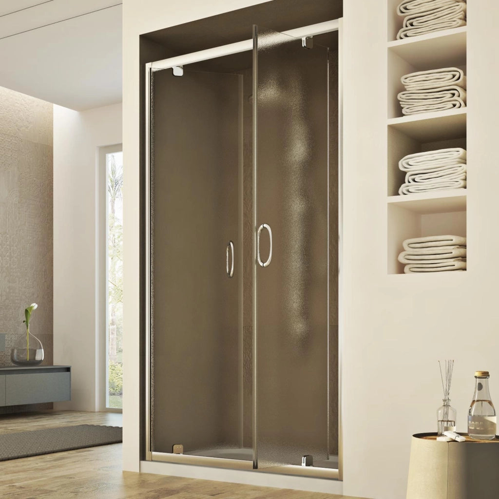 Porta Doccia 120CM H185 stampato C  mod. Sintesi 2 Ante