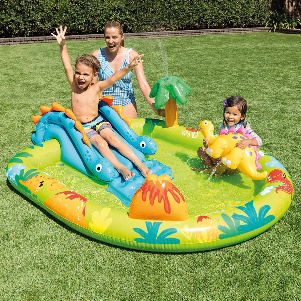 Intex 57166NP Centro giochi gonfiabile con dinosauri Vinile Multicolore 191 x 152 x 58 cm
