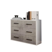 Comò 3 cassetti colore cemento 91x45x81H