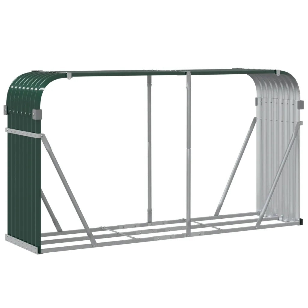 Portaceppi Verde 180x45x100 cm in Acciaio Zincato 364544