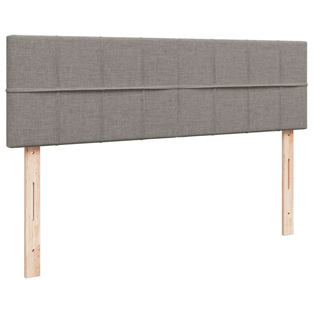 Struttura Letto Pouf con Materasso Tortora 160x200cm in Tessuto