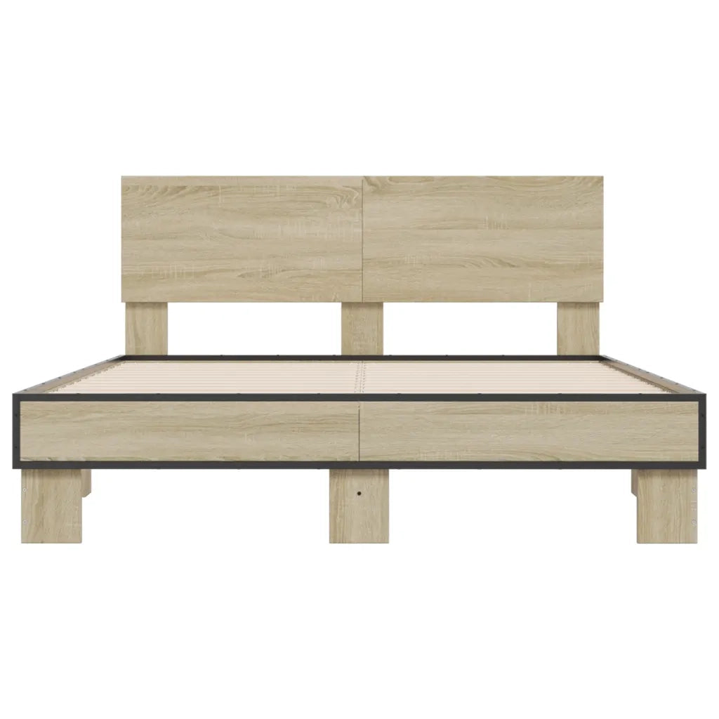 Giroletto Rovere Sonoma 140x190 cm in Legno Multistrato Metallo 3280213