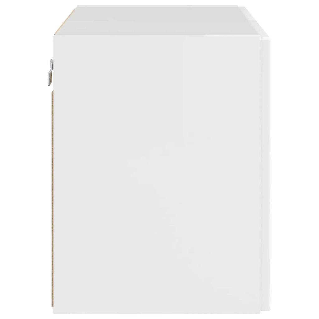 Mobile TV da parete Bianco Lucido 59,5 x 31 x 40 cm 892337