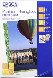 Epson Premium Semi-Gloss Photo Paper - 10x15cm - 50 Fogli
