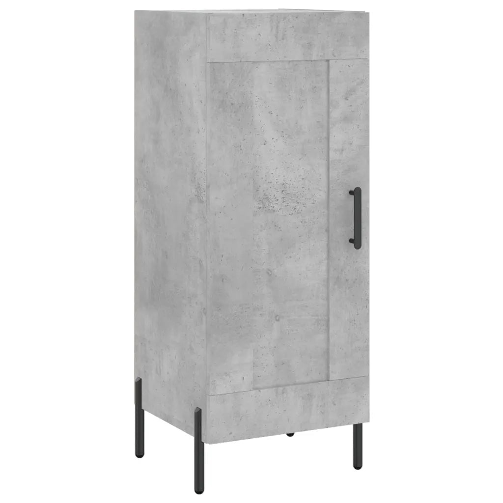 Credenza-Buffet-Armadio da cucina Grigio Cemento 34,5x34x90 cm in Legno Multistrato 561592
