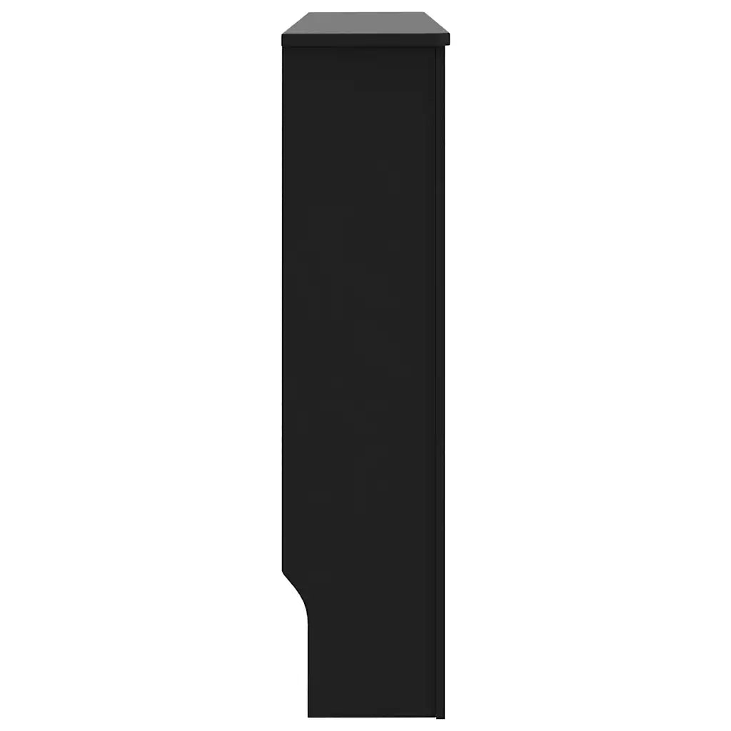 Copertura per Radiatore Nera 112x19x81,5 cm in MDF 288174