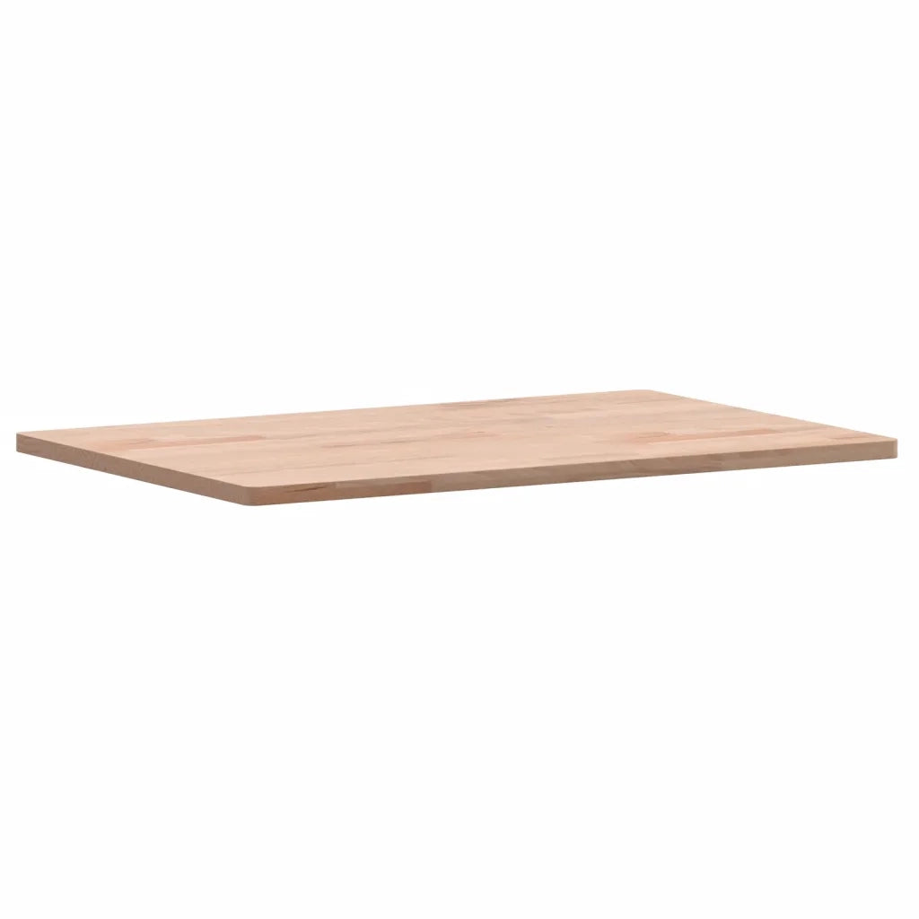 vidaXL Piano Bagno 60x40x1,5 cm Legno Massello di Faggio