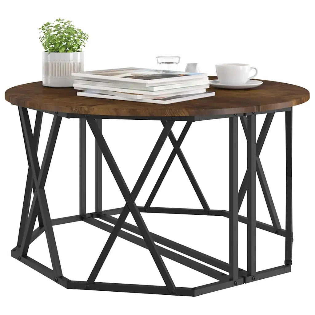 Tavolino da salotto Rovere fumé 80 x 80 x 42 cm 868251