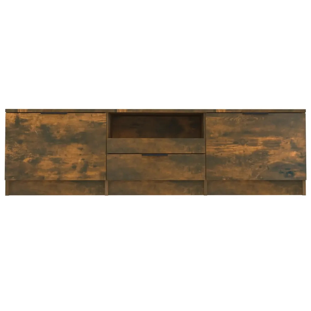 Mobile TV Rovere Fumo 140x35x40 cm in Legno Ingegnerizzato 817111