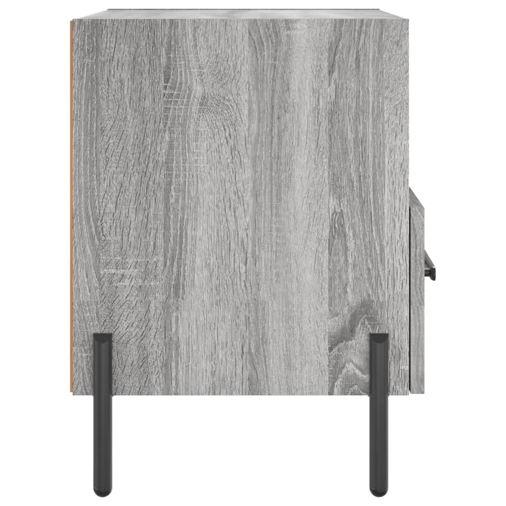 Comodini 2 pz Grigio Sonoma 40x35x47,5 cm in Legno Multistrato 827465