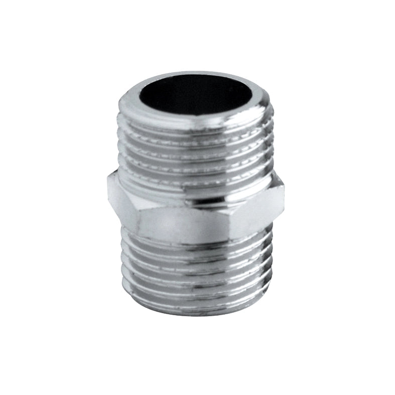 NIPPLES DOPPIO OTTONE CROMATO- 1/8- RINAL- pezzi 1