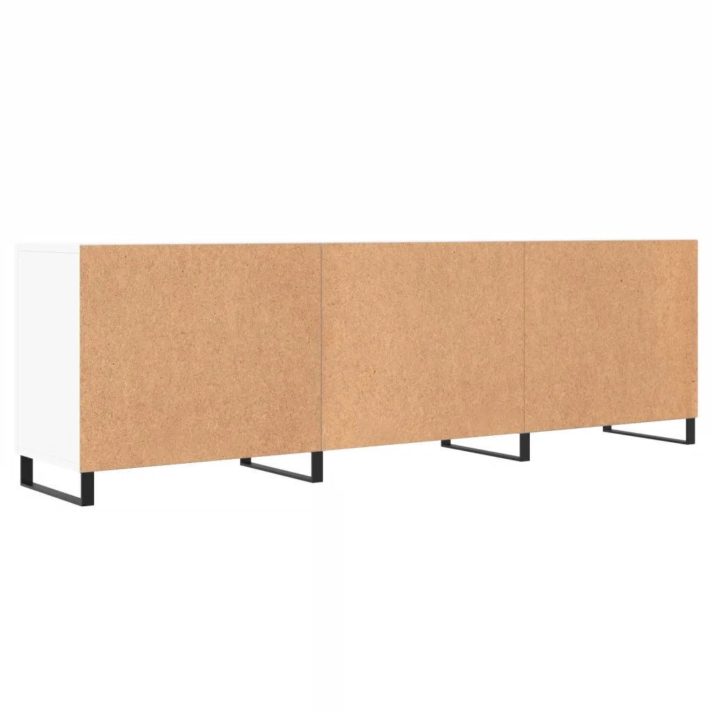 Mobile Porta TV-Mobile per TV-Credenza TV Bianco 150x30x50 cm in Legno Multistrato 293745