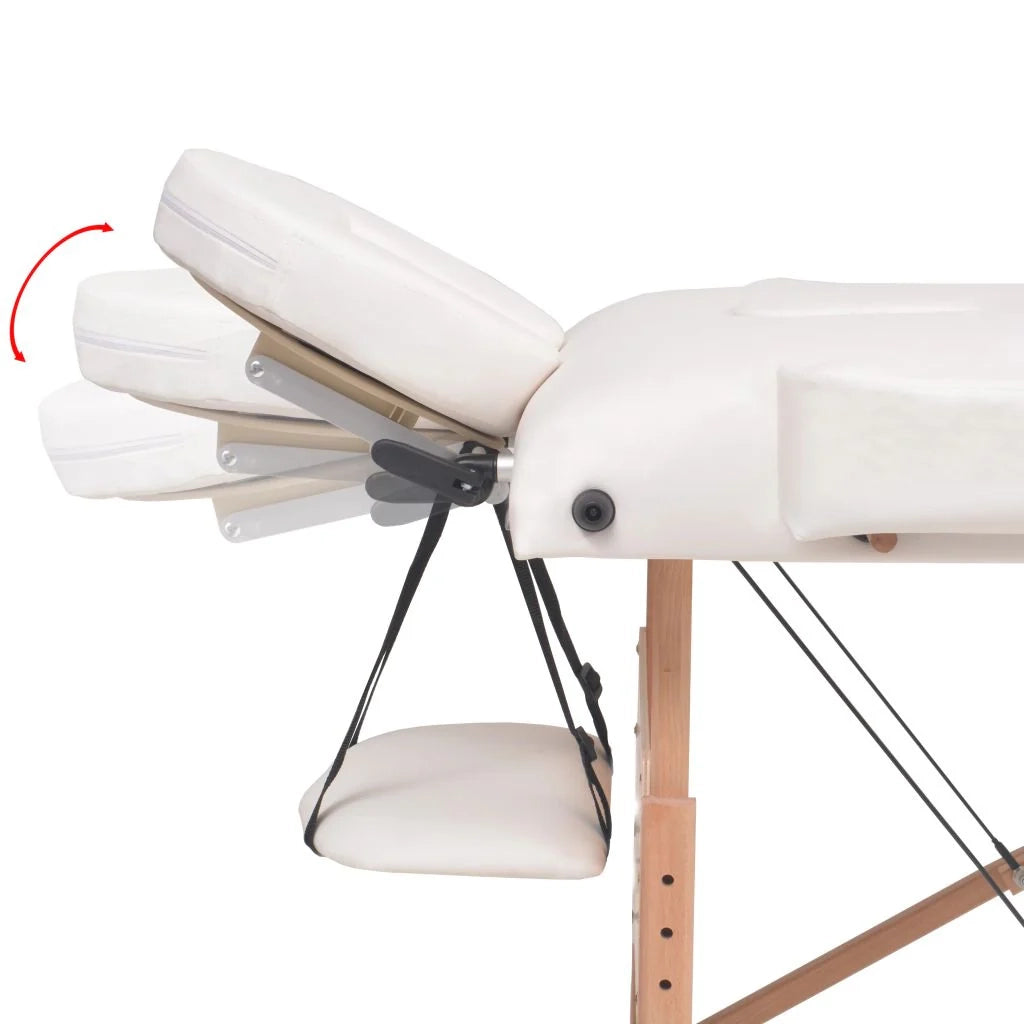 Lettino da massaggio pieghevole a 3 sezioni spessore 10 cm bianco 02_0001868