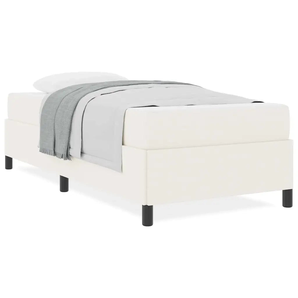 vidaXL Struttura del letto Crema 90 x 190 cm