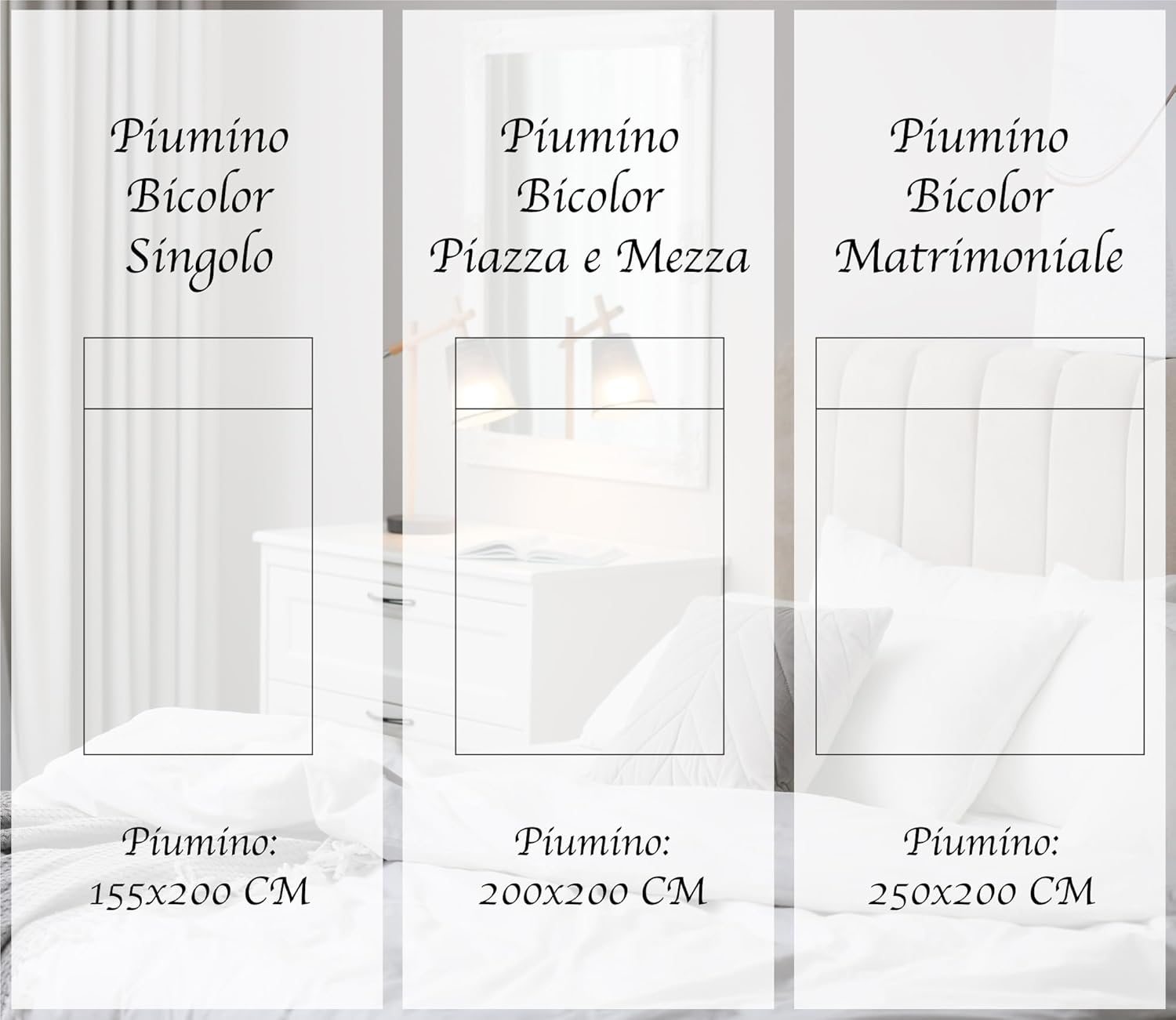 Piumino Letto Inverno Interno Bianco Coperta Invernale Pesante Morbida Microfibra Manopesca Anallergica Piumone Sofficissimo  Bianco - 1 Piazza e mezza