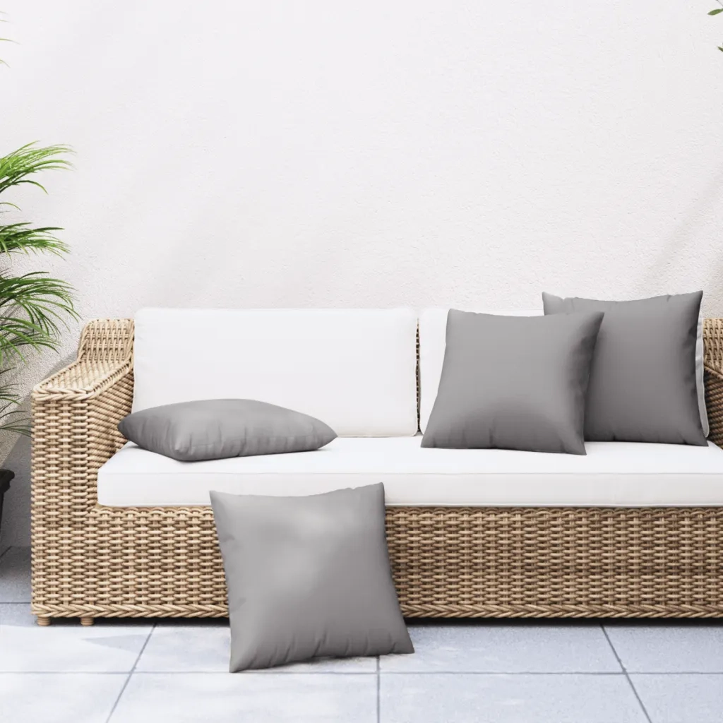 Cuscini per Divano 4 pz | Cuscini per sedie Grigi 50x50 cm in Tessuto