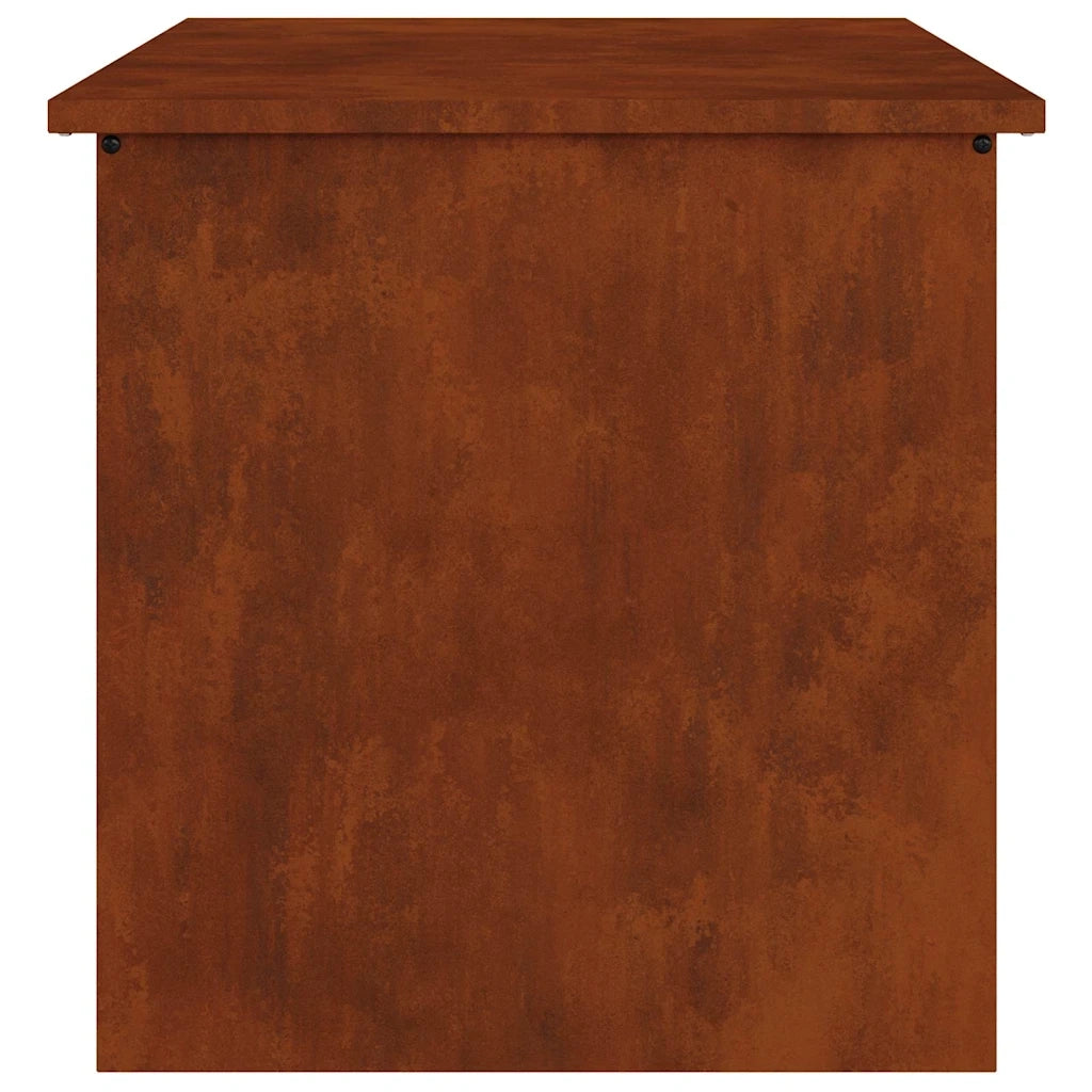 vidaXL Scatola di Stoccaggio Esterno Marrone 55 x 50.5 x 50 cm