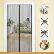 Zanzariera Magnetica Per Porte Kasart Poliestere Nero 120 x 250 cm
