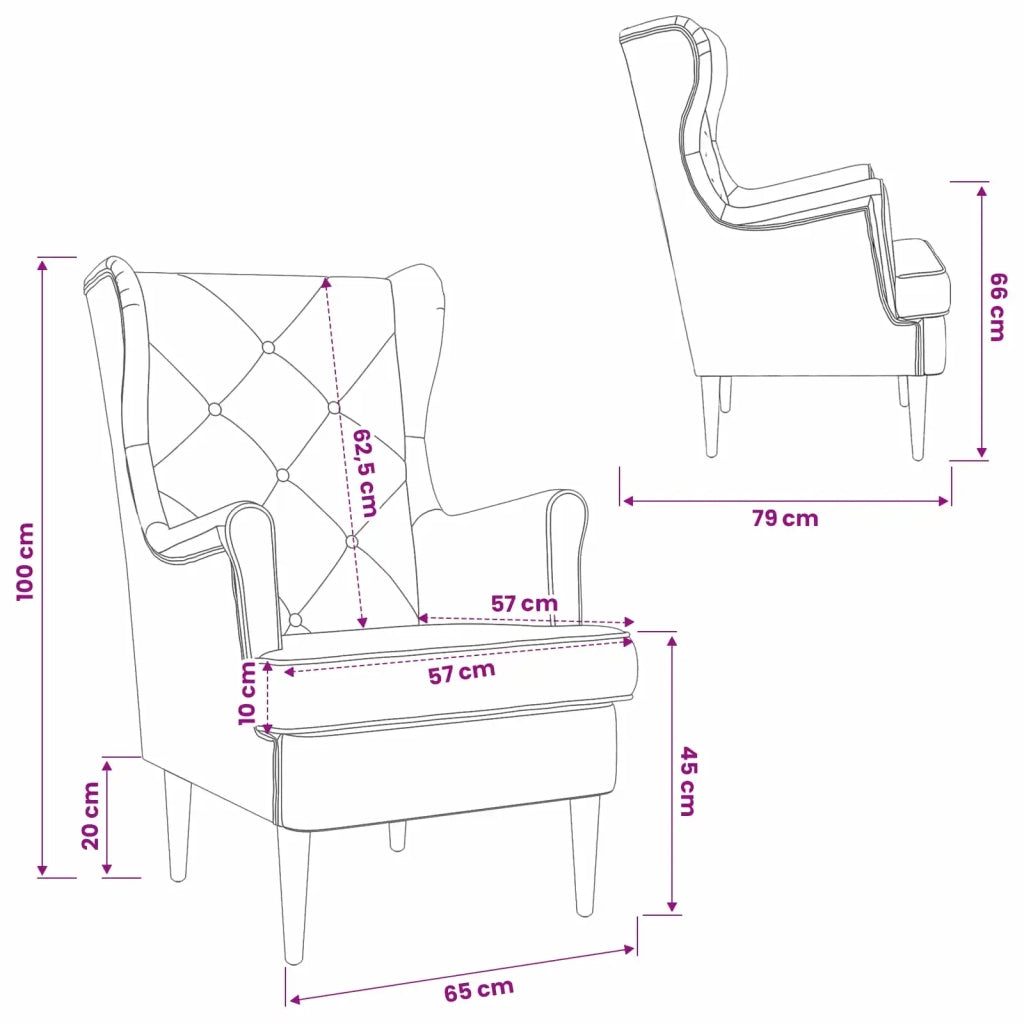 Poltrona | Sedia Relax Grigio Scuro Velluto