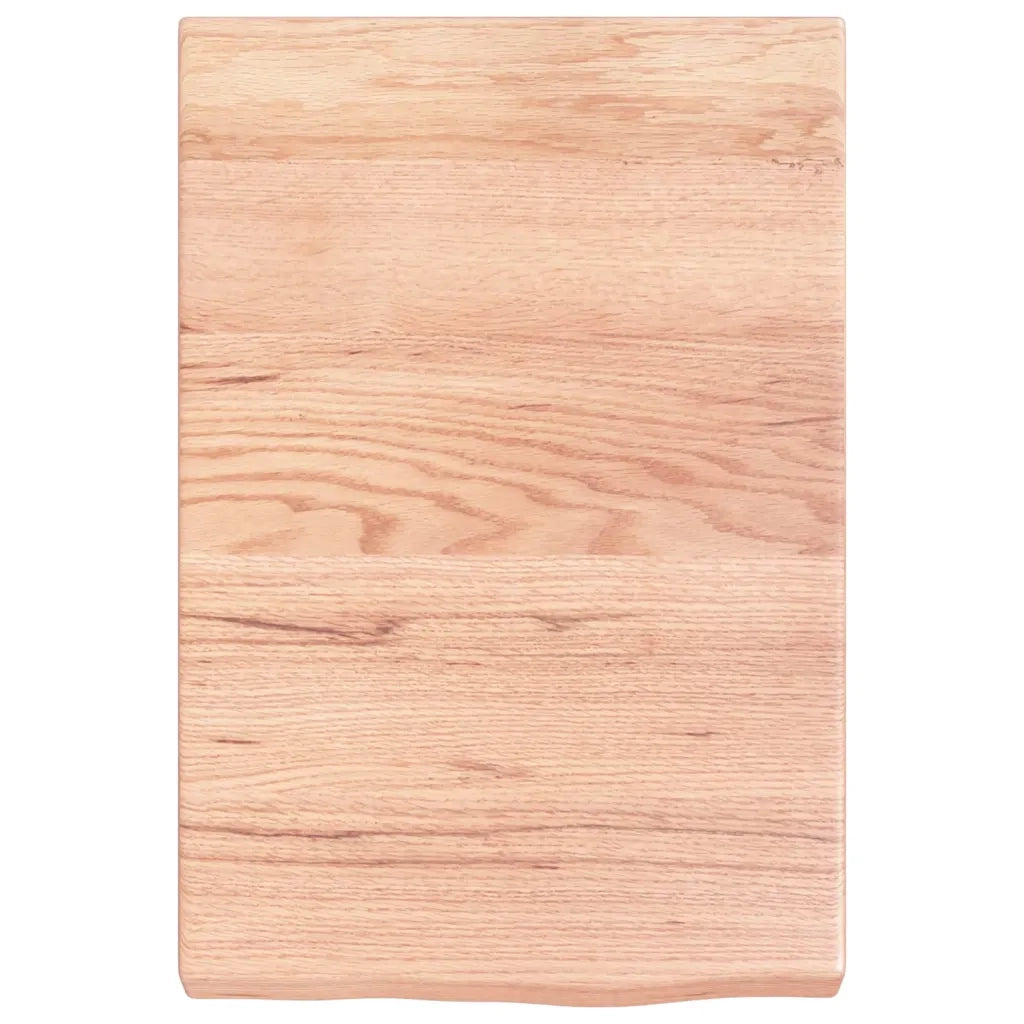Piano Bagno Marrone 40x60x(2-6) cm Legno Massello Trattato 3156100