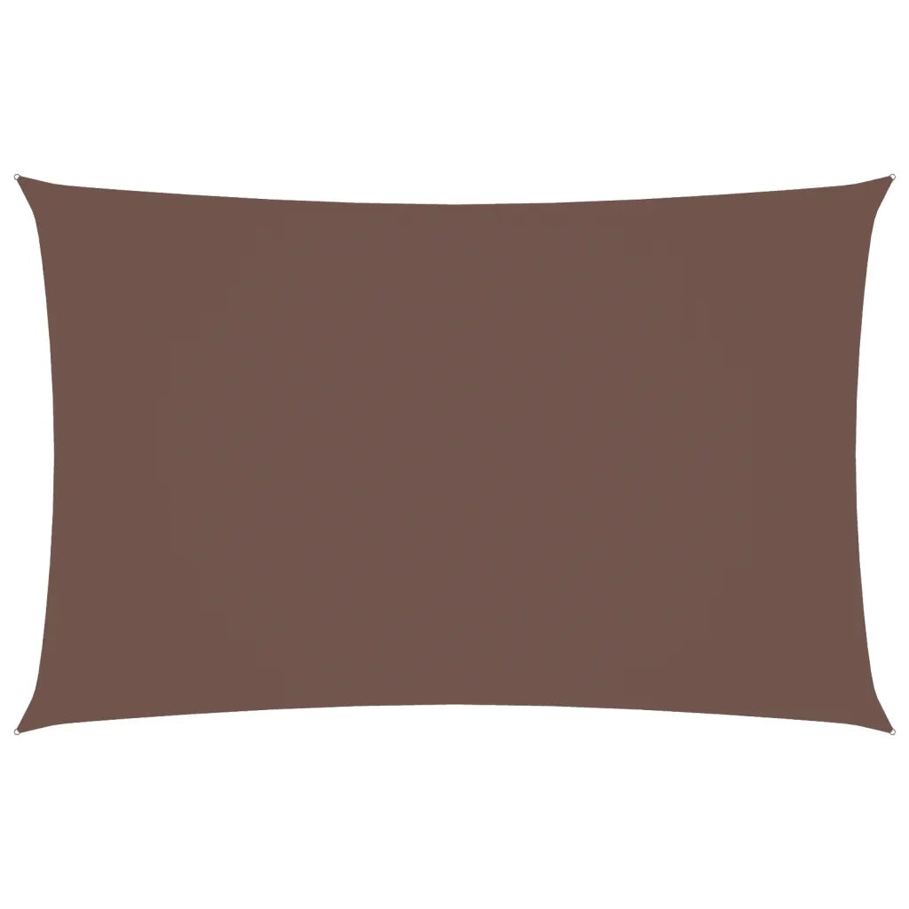Parasole a Vela Oxford Rettangolare 5x8 m Marrone