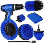 Set di Spazzole Elettriche per Borboletta per Pulire Grout Pavimento Vasca Doccia Pavimento Bagno Cucina Superficie Auto - 7 pezzi