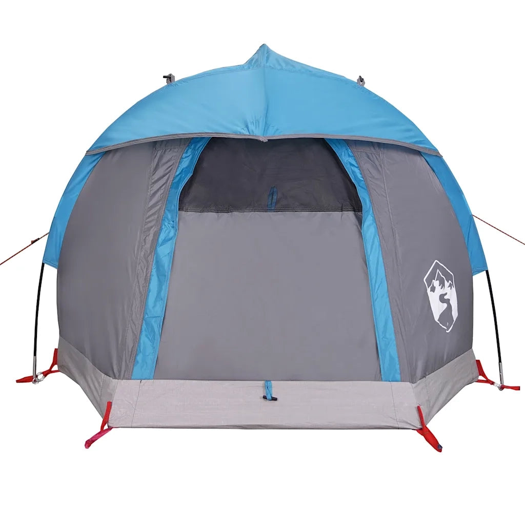 Tenda da Campeggio a Cupola per 1 Persona-Tenda per Escursionismo Blu Impermeabile 589080