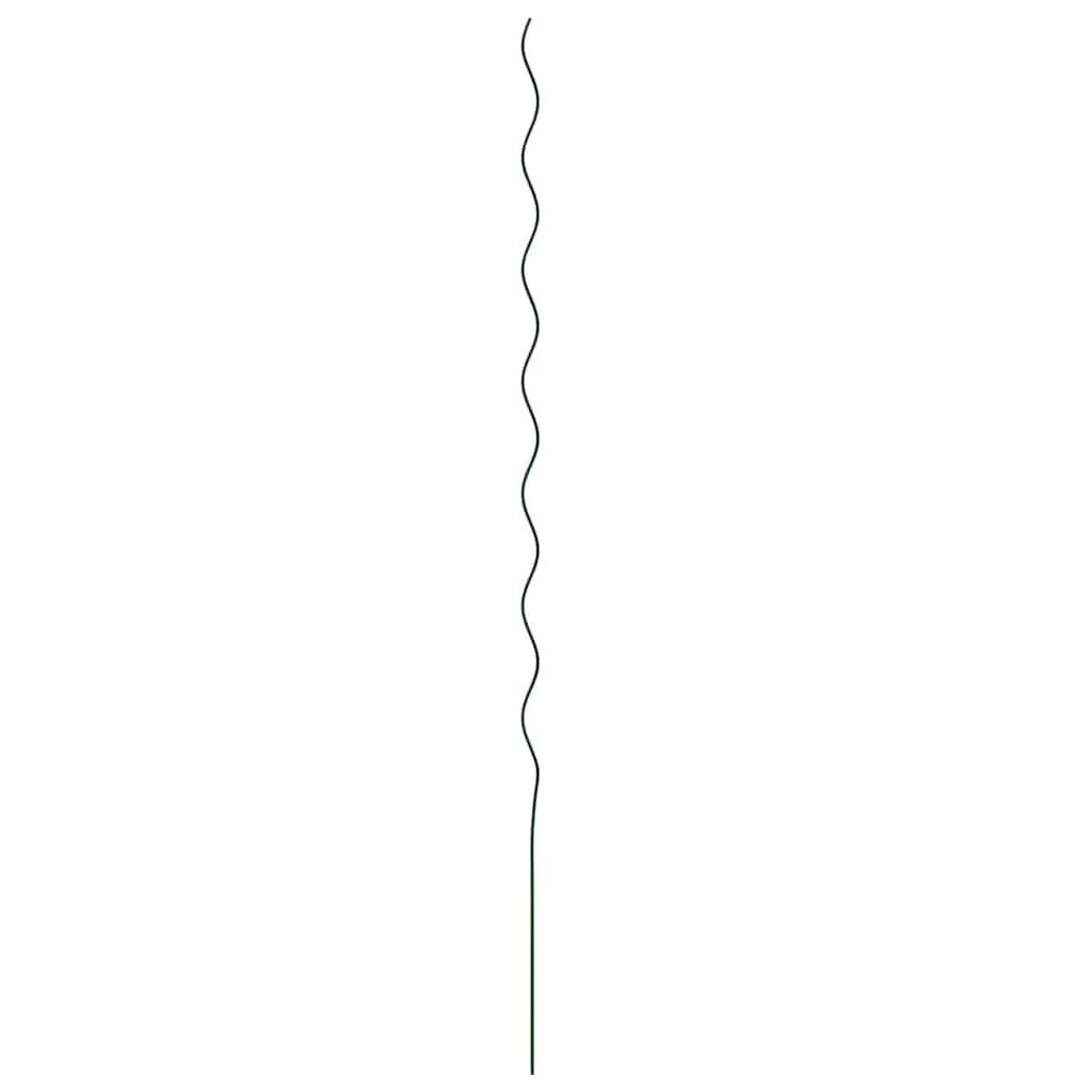 Confezione da 50 supporti a spirale per piante da giardino 110 x 0,6 x 0,6 cm acciaio verde 02_0058231