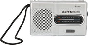 Radio Portatile su Batterie - Radio FM/AM - Radio su Batterie - Radio Portatile - Radio di Emergenza - Radio da Tasca - Radio AM/FM - Altoparlante da Orecchie