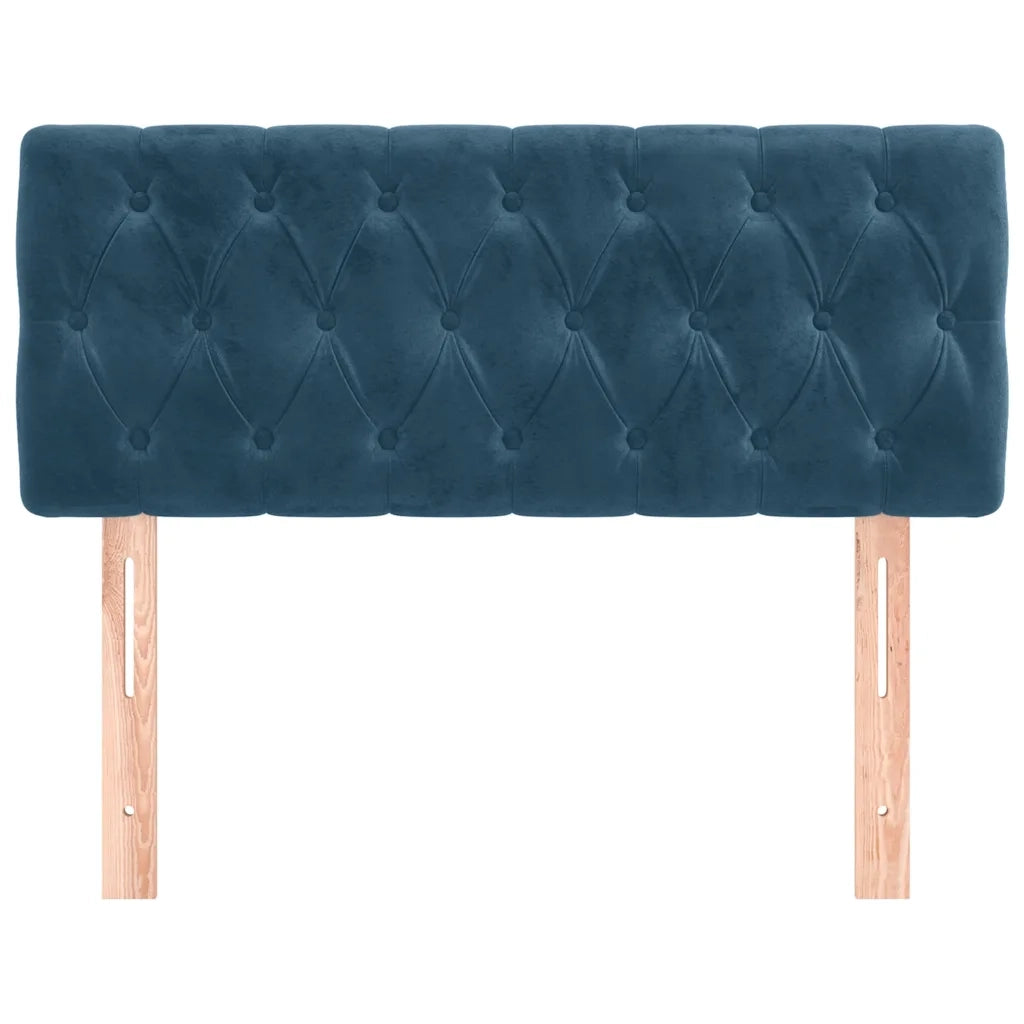 Testiera Blu scuro 90x7x78/88 cm in Tessuto