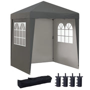Tenda da giardino pieghevole ¨C zephmum ¨C grigio 3 pareti