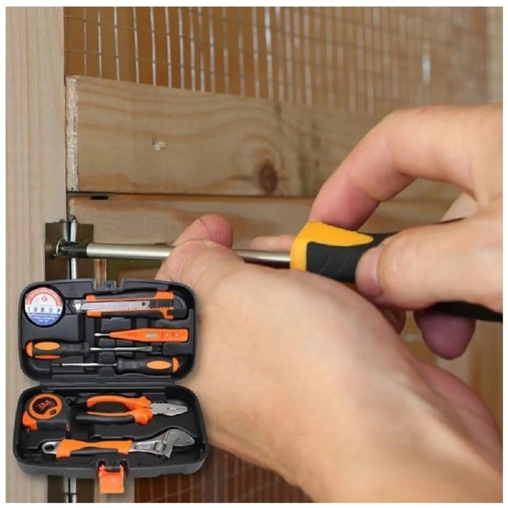 Trade Shop - Kit Attrezzi Multiuso 8 In 1 Valigia Cassetta Con 8 Strumenti Fai Da Te Q-jy20 -