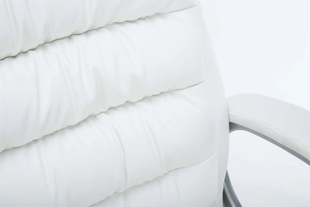 Sedia ufficio XXL Vancouver in similpelle bianco