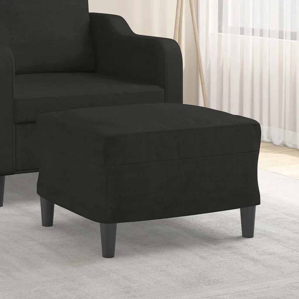 Poggiapiedi Nero 60x50x41 cm in Tessuto cod mxl 77707
